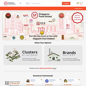 Singapore Food United Website Screenshot